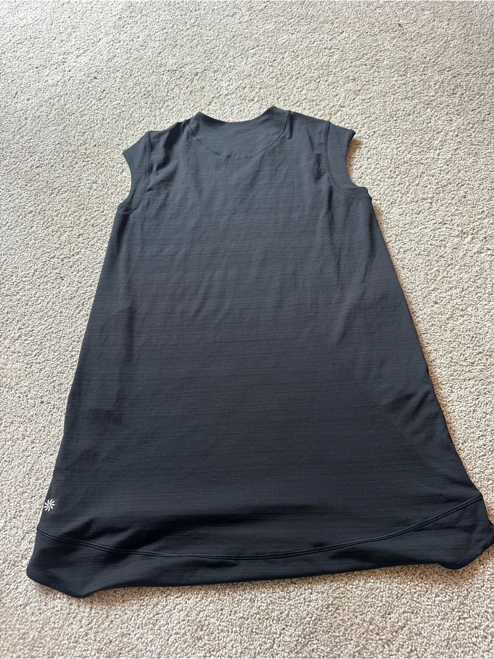 Athleta Black Sleeveless A-Line Dress